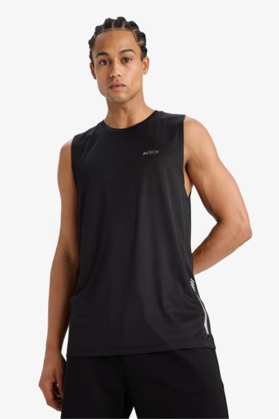 DeFactoFit Quick Dry Standard Fit Sports Printed Tank Top