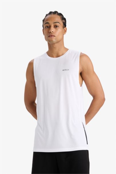 DeFactoFit Fast Drying Standard Fit Printed Tank Top