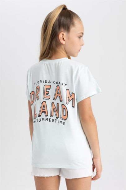 تي شيرت بناتي قصة عادية نص كم