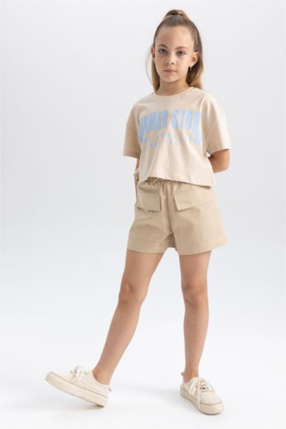 تي شيرت كروب بناتي نص كم