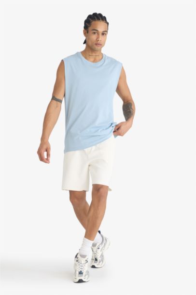 DeFactoFit Boxy Fit Crew Neck Tank Top