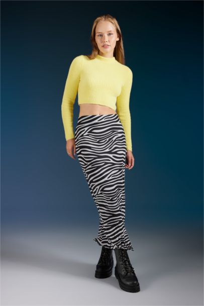 Regular Fit Crew Neck Knitted Pullover