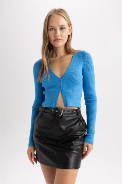 Regular Fit V-Neck Knitwear Cardigan