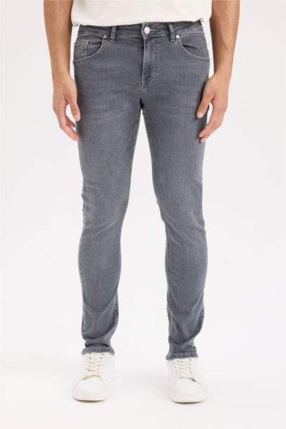 بنطلون جينز كارلو سكيني فيت بخصر عادي