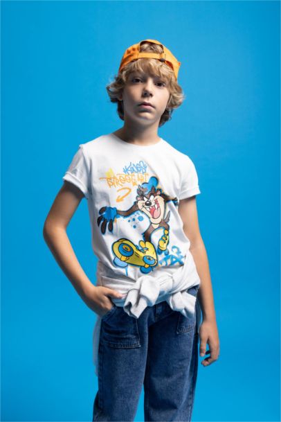 T-shirt à manches courtes Looney Tunes Col rond Garçon