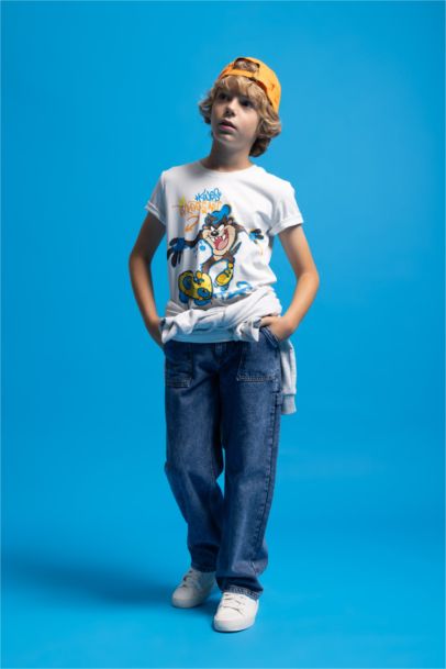 T-shirt à manches courtes Looney Tunes Col rond Garçon