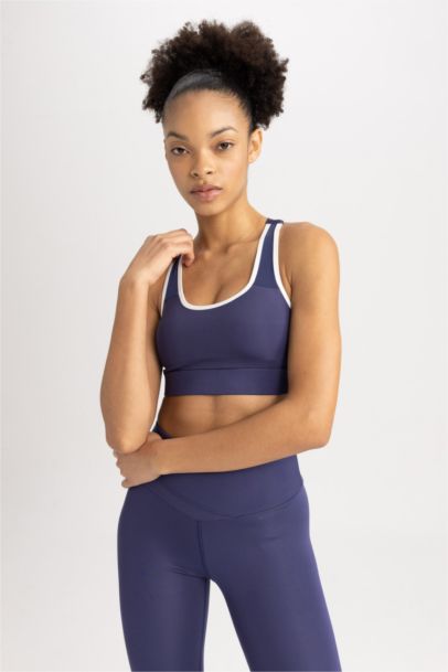 Defacto Fit Crew Neck Sports Bra