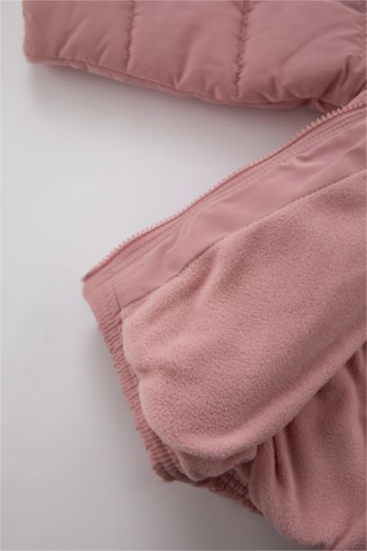 سيت بناتي قمصلة بغطاء للرأس مقاوم للماء وسكارف - قطعتين