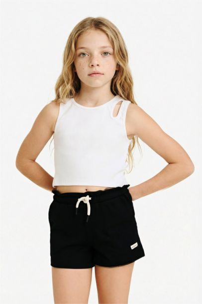 Girl Lace Waist Shorts