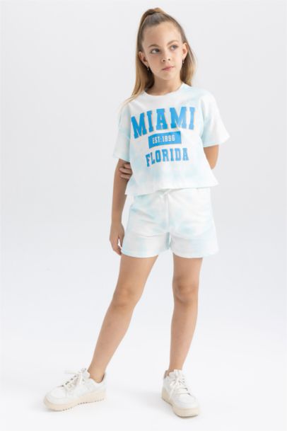 Girls' Sweatshirt Fabric Shorts