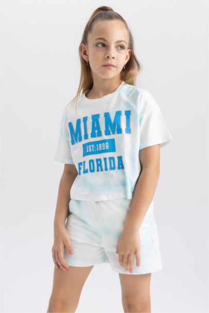 Girls' Sweatshirt Fabric Shorts