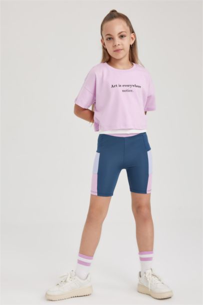 Leggings Courte Longueur pour Fille