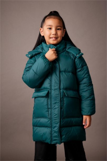 Manteau à Capuche imperméable Pour Fille