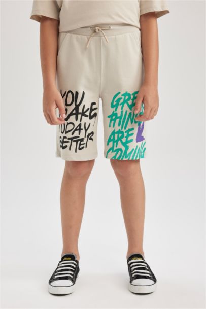 Short Tissu Sweat Fin Ourlet régulier