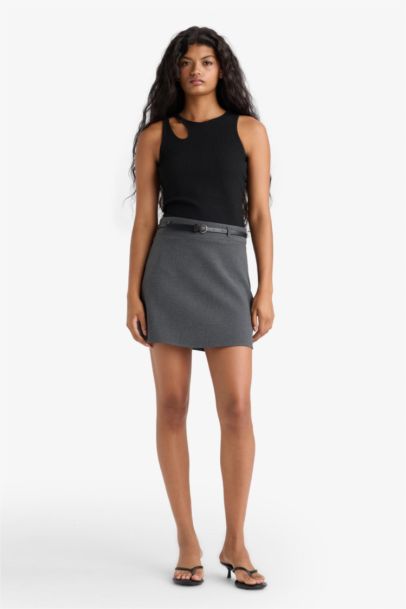 Slim Fit Camisole Crew Neck Tank Top