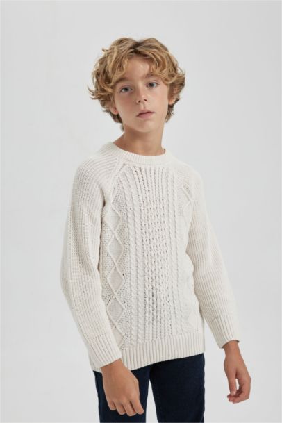 Pull-Over Col Rond Coupe Régulière Pour Garçon