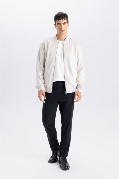 جاكيت بومبر خفيف شمواه سليم فيت وياخة كوليج