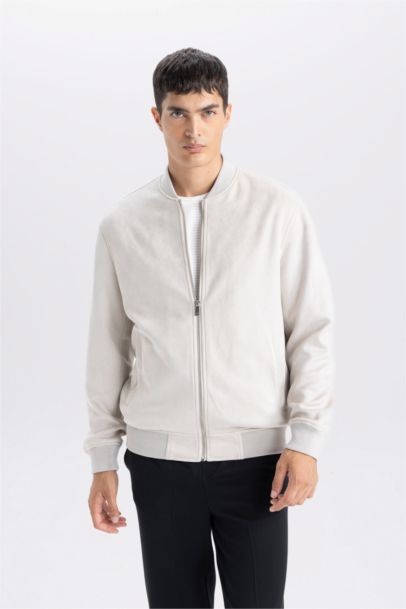 جاكيت بومبر خفيف شمواه سليم فيت وياخة كوليج