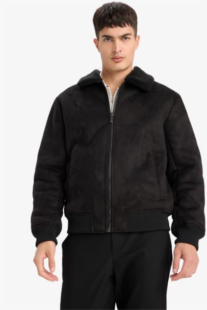 قمصلة نفخ سليم فيت بياقة بولو مبطن