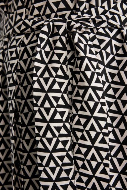 Tunique Coupe Régulière Imprimé à Manches Longues