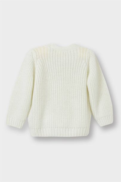 Baby Girl V-Neck Button Down Cardigan