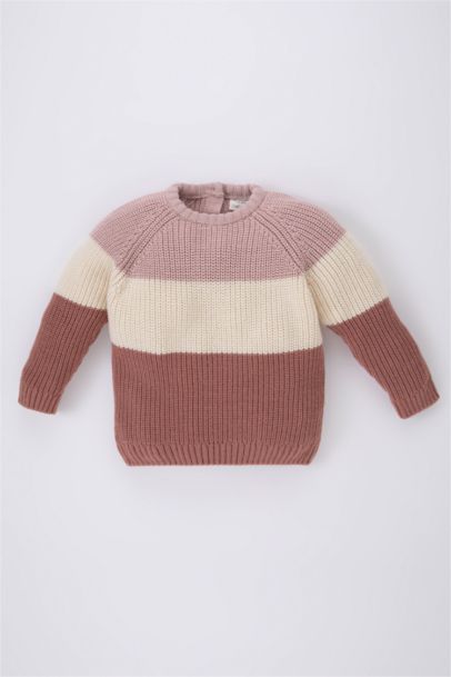 Pull-Over Coupe Régulière Pour BéBé Fille Col Rond