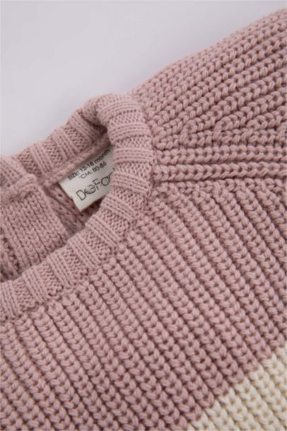 Pull-Over Coupe Régulière Pour BéBé Fille Col Rond