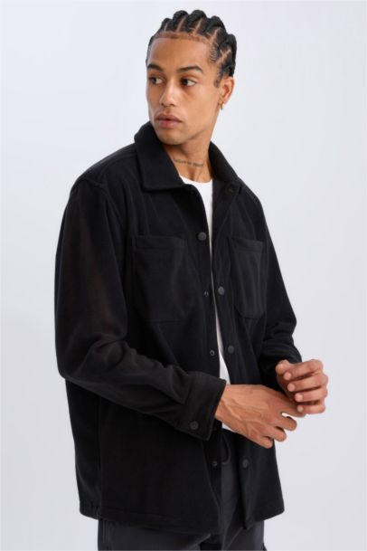 Relax Fit Long Sleeve Fleece Shirt