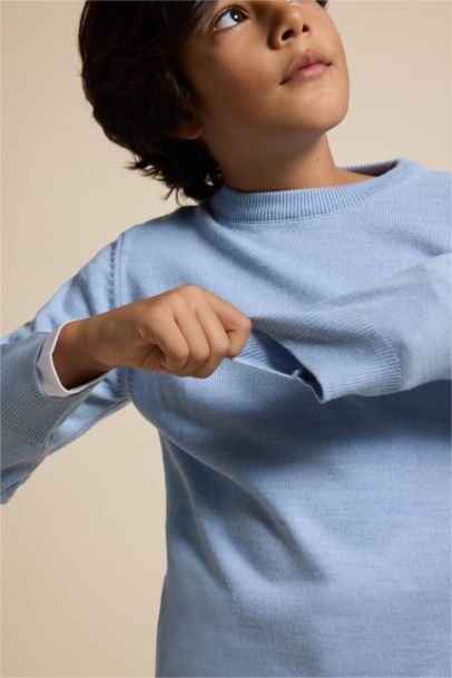 Boy Regular Fit Crew Neck Pullover