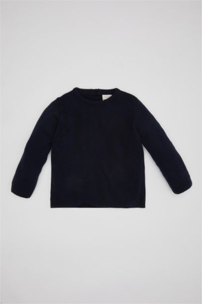 Pull en tricot à col rond Coupe régulière pour BéBé Garçon