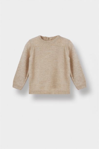 Baby Boy Regular Fit Crew Neck Knit Pullover