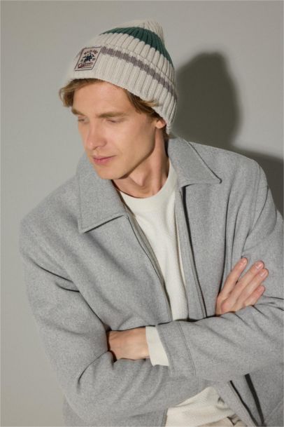 Man Labeled Knit Beanie