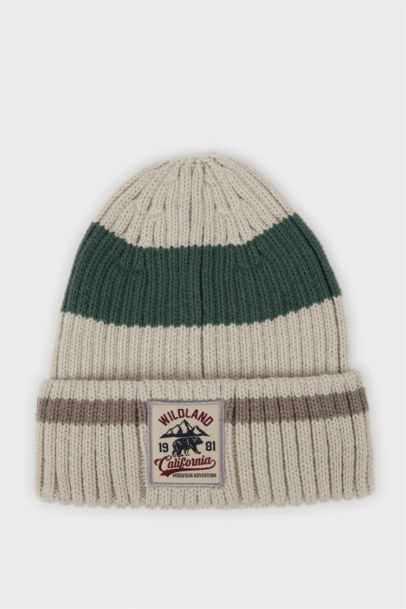 Man Labeled Knit Beanie