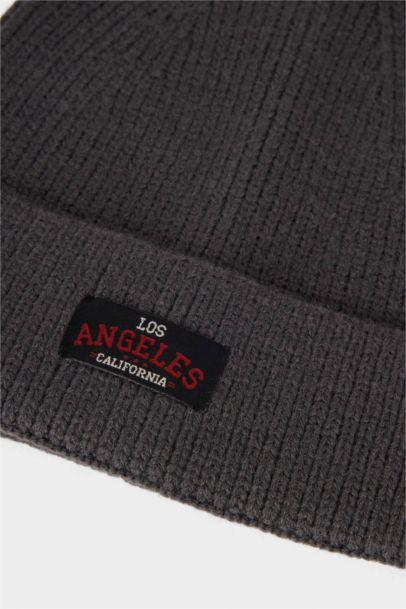Man Label Printed Knitwear Beanie
