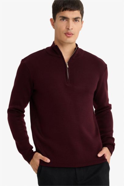 بلوز تريكو قصة عادية بياخة نص سحاب