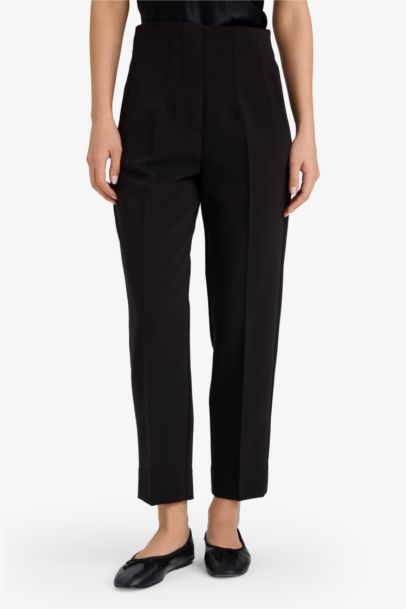 Pantalon taille haute avec poches Coupe slim