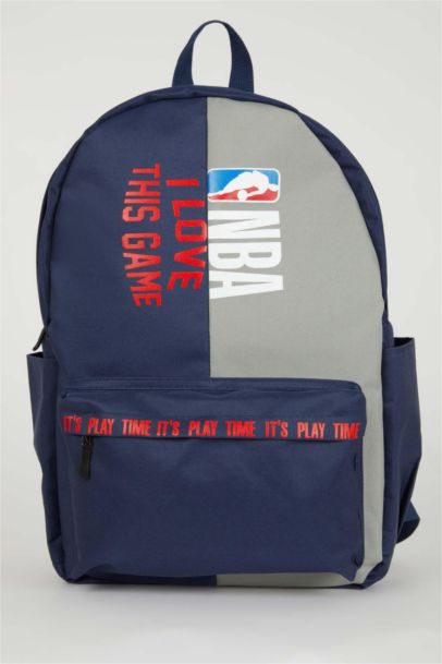 Unisex NBA Wordmark Su Geçirmez Kumaş Okul Çantası