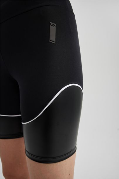 DeFactoFit Black Biker Basic Sports Leggings