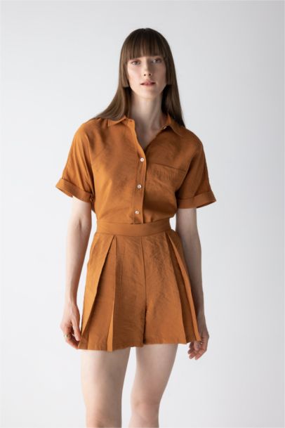 High Waist Wide Leg Premium Shorts