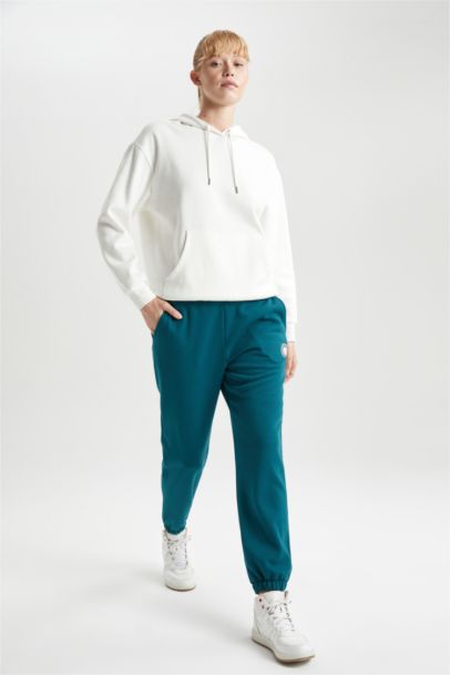Standard Fit Pocketed Thick Fabric Sweatpants
