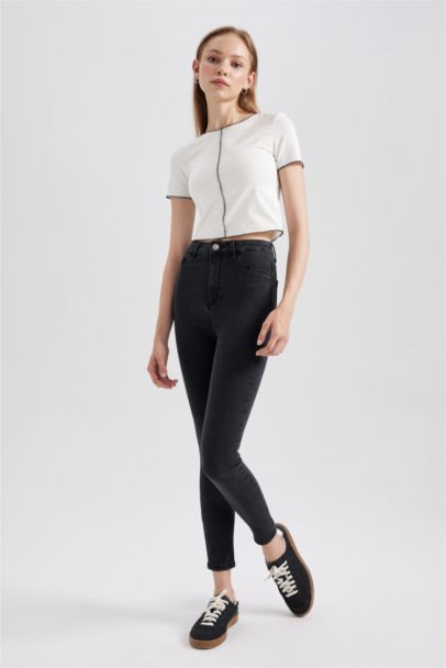 High Waist Long Length Jeans