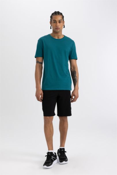 تيشيرت قصة عادية مطبوع من DeFactoFit