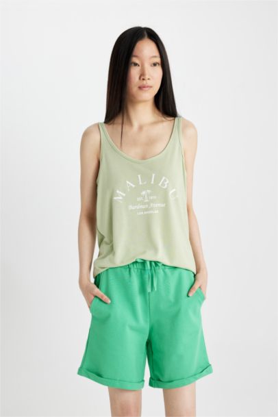 Regular Fit Crew Neck Singlet