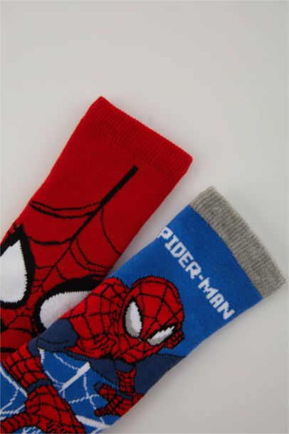 Chaussettes D'Hiver En Coton Imprimé Marvel Spiderman Pour Garçon