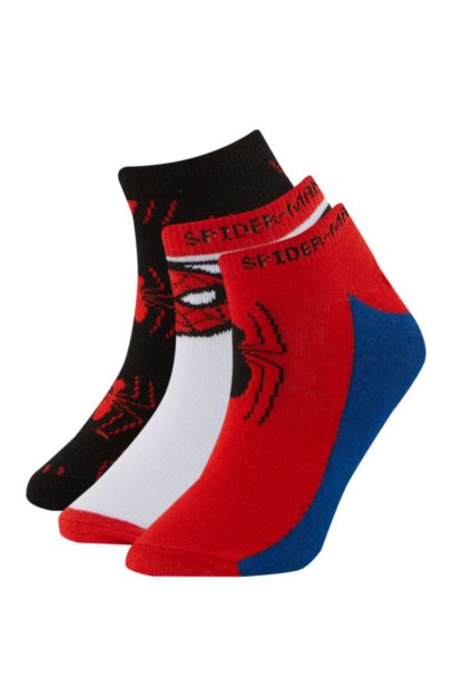 Boy Spiderman Licensed 3 piece Short Socks