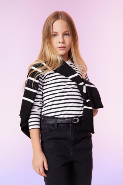 Girl Fitted Long Sleeve T-Shirt