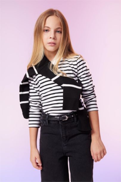 Girl Fitted Long Sleeve T-Shirt