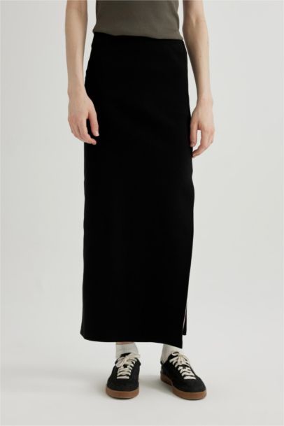 Fitted Ribbed Camisole Maxi Skirt