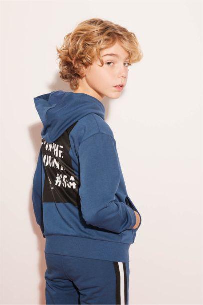Boy Oversize Fit Hooded Sweatshirt