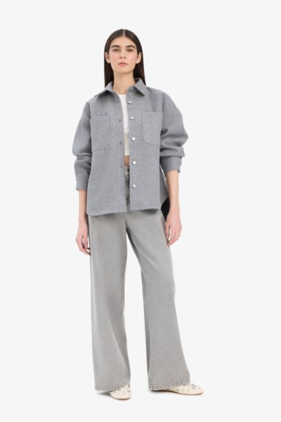 Shirt Collar Flanel Long Sleeve Shirt